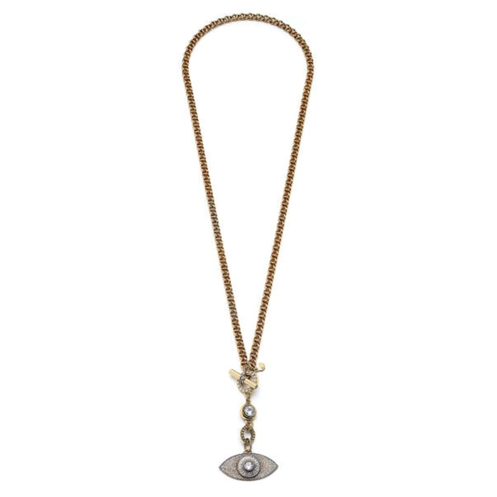 Guardian Eye Zirkon Göz Charm Zincir Kolye
