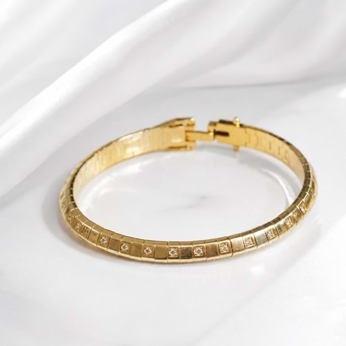 TAŞLI GOLD BİLEZİK