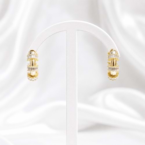 GOLD&SİLVER TAŞLI KÜPE
