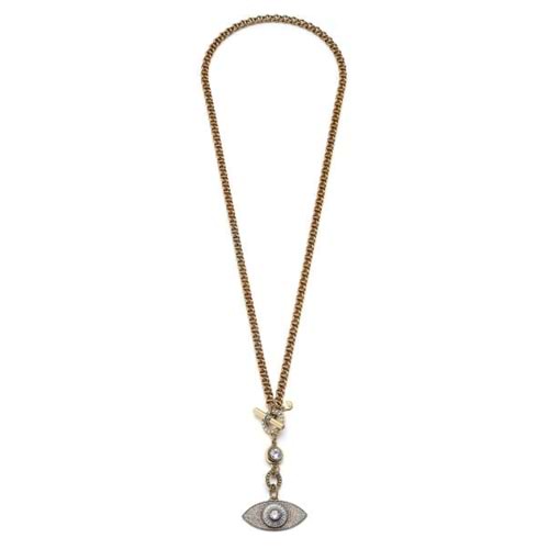 Guardian Eye Zirkon Göz Charm Zincir Kolye